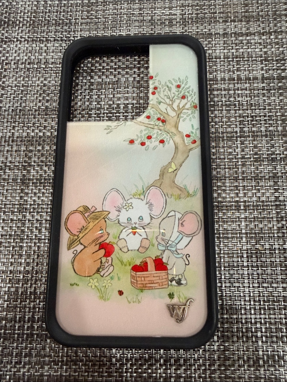 Wildflowers Pink Pastel Cartoon Mice Apple Tree Phone Case